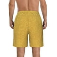 thumbnail image 3 of Disketp Men'S Swim Trunks Hawaiian Breathable Surf Beach Swimsuits Mesh Lining Beach Shorts With Pockets-Gold Shiny, 3 of 9