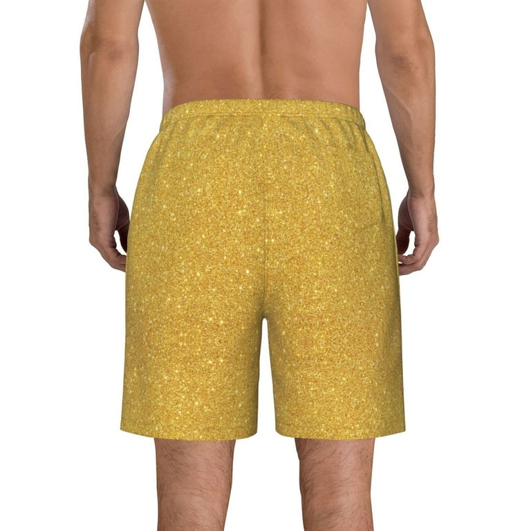 Mens gold swim shorts best sale
