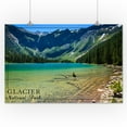 thumbnail image 2 of Glacier National Park, Montana, Avalanche Lake (16x24 Giclee Gallery Art Print, Vivid Textured Wall Decor), 2 of 3