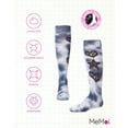 thumbnail image 6 of MeMoi  Tie Dye Graffiti Shapes Knee High Socks - Girls - Female, 4, Denim, 6 of 7
