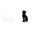 thumbnail image 1 of Escultura De Figura De Gato De Resina Para Sala De Estar, Dormitorio, Entrada, Estantería, Adorno De Escritorio, Animal Coleccionable Decorativo, 1 of 8