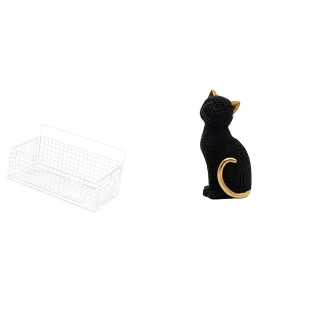 Escultura De Figura De Gato De Resina Para Sala De Estar, Dormitorio, Entrada, Estantería, Adorno De Escritorio, Animal Coleccionable Decorativo
