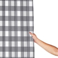 thumbnail image 4 of Polyester Fiber Shower Curtain, Gray Gingham Print Shower Curtain, Metal Buckled Eye Waterproof Shower Curtain, Can Be Washed-72x72in, 4 of 8