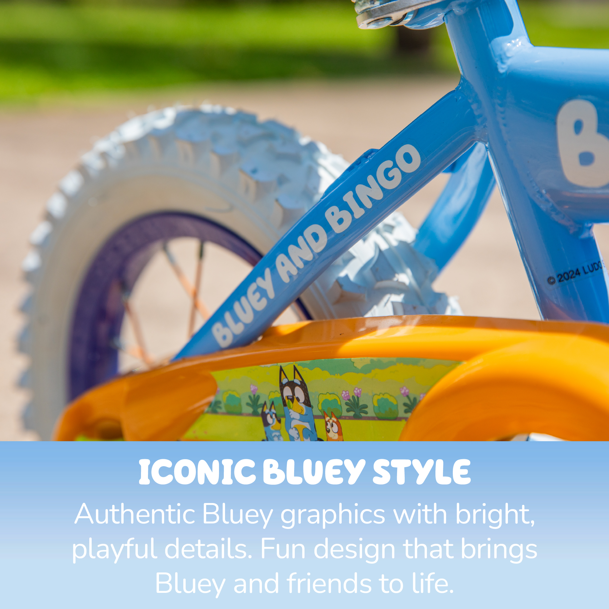 Dynacraft Bluey 12 Inch Girls Bike with Training Wheels photo 5