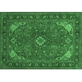 thumbnail image 1 of Ahgly Company Indoor Rectangle Medallion Emerald Green Traditional Area Rugs, 3' x 5', 1 of 4