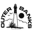 thumbnail image 2 of Men's Outer Banks Lighthouse Logo Graphic Tee White Small, 2 of 5