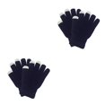 thumbnail image 1 of Qarigey 1 par de guantes de invierno para mujer, cubierta de mano, accesorio de ropa elegante, guante para mantener el calor con Color sólido para El color cian 2piezas Qarigey CBP334745, 1 of 5