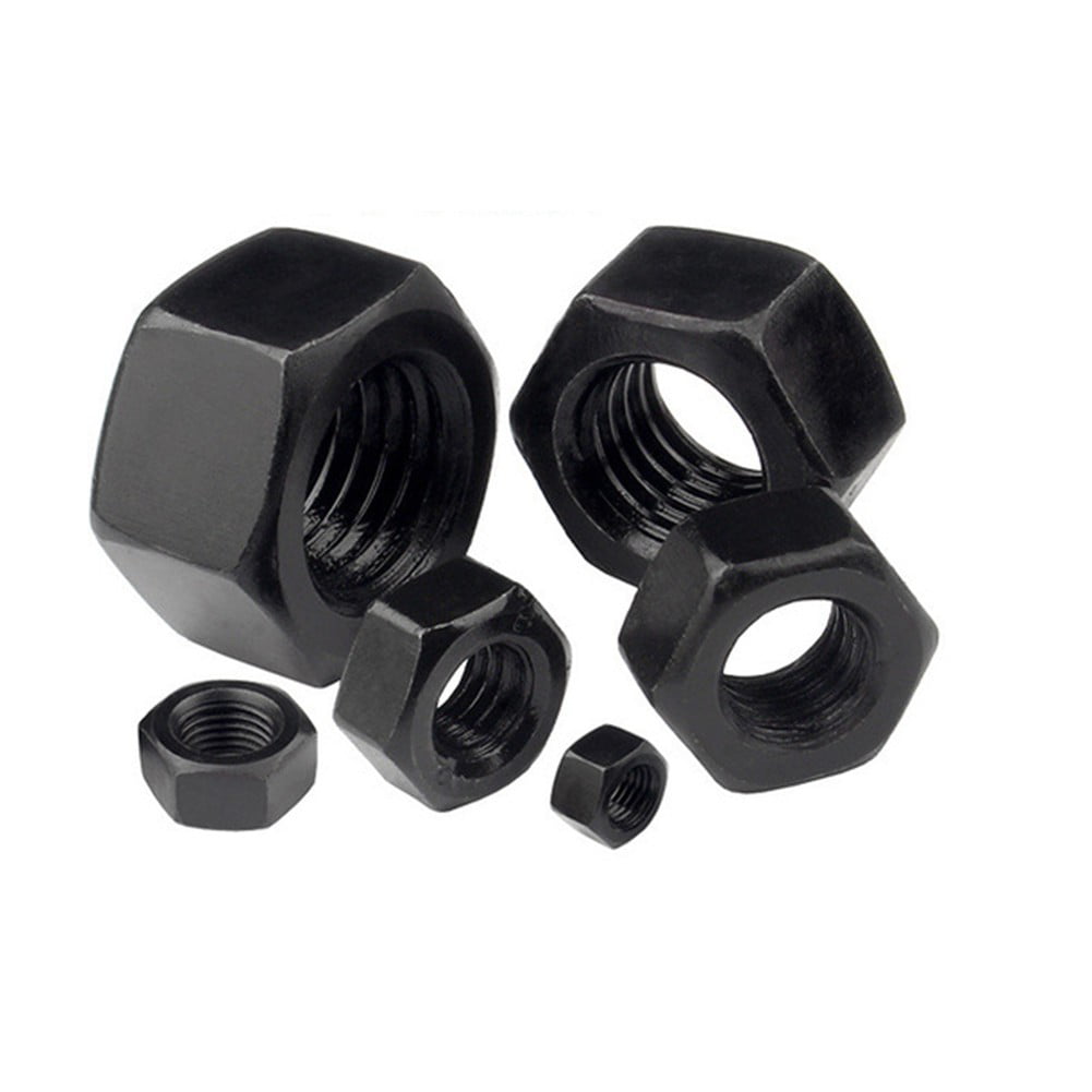 UNC American Standard Hex Nut Level 5 Carbon Steel Nuts Black Various Sizes 