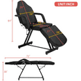 thumbnail image 7 of Dkelincs Massage Esthetician Lash Bed Tattoo Chair for Client, 72" Multipurpose Adjustable Folding Spa Salon Facial Bed, Black, 7 of 7