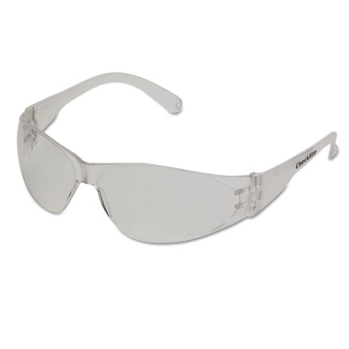 Checklite Scratch-Resistant Safety Glasses, Clear Lens, 12/box | Bundle of 2 Boxes