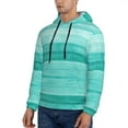 thumbnail image 2 of Bingfone Teal Turquoise Men'S Drawstring Hoodie Long Sleeve Pocket Sweatshirts-Xx-Large, 2 of 9