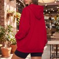 thumbnail image 5 of Resicozy Zip Up Hoodie Women Oversized Y2K Hoodies Casual Long Sleeve Sweatshirts Fall Spring Track Jackets with Pockets 2026 Red S, 5 of 5