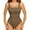 Coffee, variant on LELINTA Women's Shapewear Bodysuit Square Neck Sleeveless Tank Top Bodysuits Tummy Control Seamless Thong Tank Top Bodysuits Jumpsuits