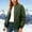 Army Green, variant on Womens Ribbed Baseball Bomber Jacket Full Zip Front Side Arm Pocket Relaxed Straight Sleeve Boxy Cut for Daily Commute Coffee Meetup Coffee XXL