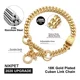thumbnail image 3 of Collar De Martingala Dorado Para Perro, Cadena De Metal Con, 3 of 8