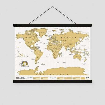 Luckies Magnetic Poster Hanger | Wooden Frame for Maps, Posters & Wall Art