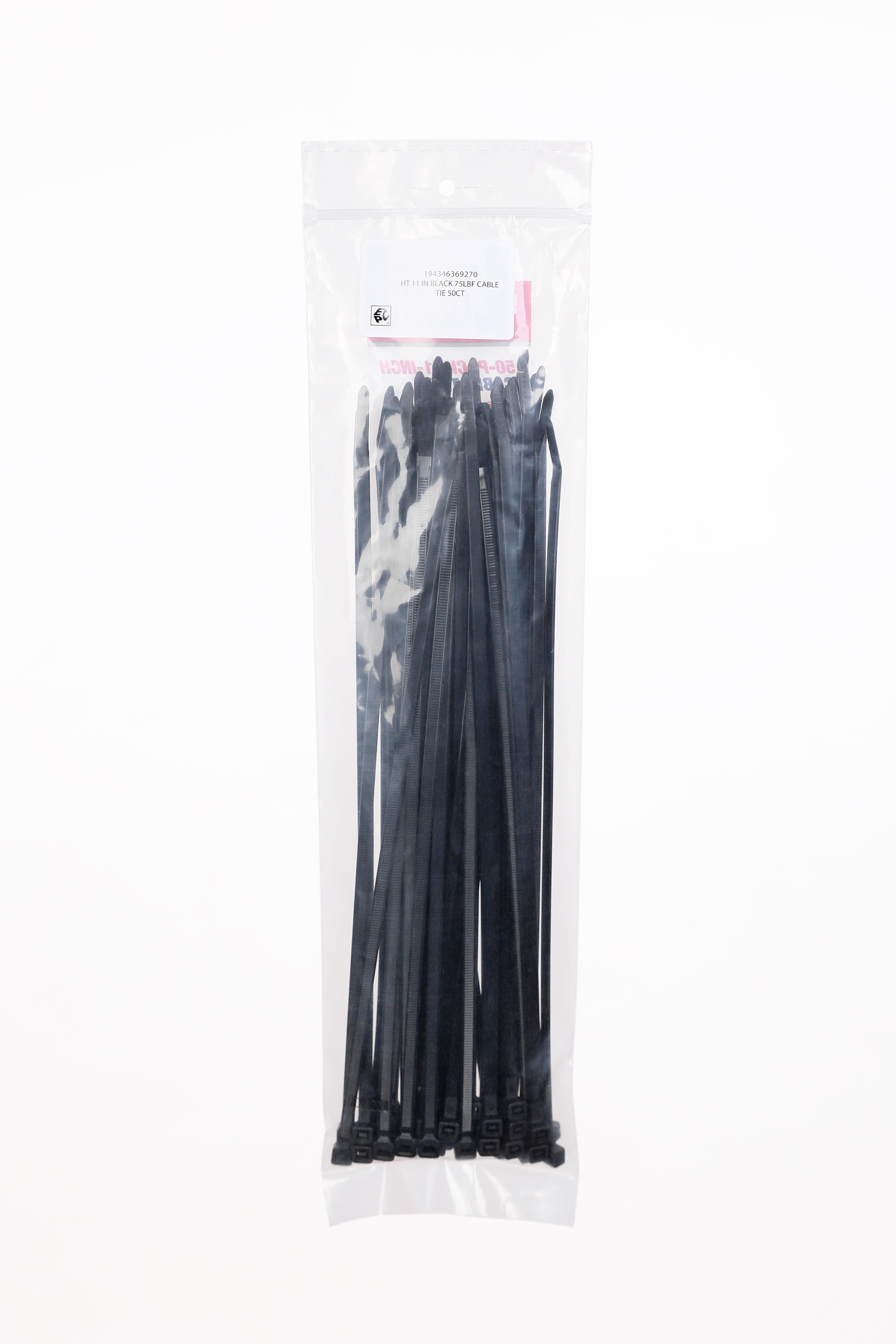 Hyper Tough 11in Black Cable tie 50CT