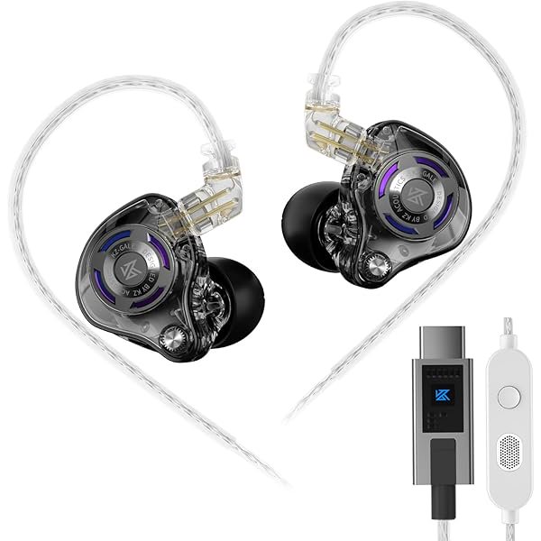 wonima11 Gale USB C Headphones, Wired Earbuds for Samsung S25 S24 S23 FE S22 S21 S20 A53 A54 Type C IEM Earphone with Microphone Built-in DSP Sound Card for iPhone 16 Pro Pixel 9 Pro (Type-C, Black)