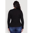 thumbnail image 5 of Womens Plus Size Long Sleeve V Neck Tee, 5 of 5