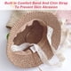 thumbnail image 4 of Circunferencia de la cabeza 48 cm Orejas de bola de color para niños Streamer Sombrero de paja Bebé Protector solar plegable Sombrero para el sol, 4 of 4