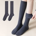 thumbnail image 4 of 1 Pair Student Socks Mid-calf Length Preppy Style Socks Solid Color Absorb Sweat Breathable Perfect Fit Elastic Support Socks, 4 of 7