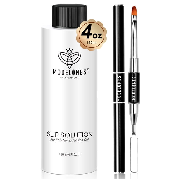 Kit de gel para extensión de uñas Poly Nail Modelones con solución deslizante 120 ml