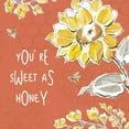 thumbnail image 3 of Gango Home Decor Contemporary Bee Happy II & III Spice by Daphne Brissonnet (Ready to Hang); Two 12x12in Black Framed Prints, 3 of 5