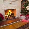 thumbnail image 3 of Costway 10PCS Ceramic Wood Logs Gas Fireplace Imitation Wood Propane Firepit Logs, 3 of 9