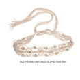 thumbnail image 2 of unbranded Cinturón De Macramé Beige Con Bohemio Y Conchas Simuladas Para Ocasión Casual, 2 of 8