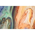 thumbnail image 2 of Jenny Rainbow Fine Art 32x23 Gold Ornate Wood Framed with Double Matting Museum Art Print Titled - Fluid Acrylic  Heating Waves 1, 2 of 4