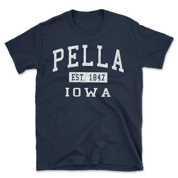 Pella Iowa Classic Established Men's Cotton T-Shirt