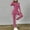 Hot Pink, variant on 2024 Women Two Piece Outfits Set Long Sleeve V Neck Slit Hem Tee Shirt High Waist Pants Tracksuit Dressy Pant Suits for Women Petite Pant Suits for Women Dressy Wedding Women's plus Suits Dressy Pant
