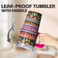 thumbnail image 5 of 20oz Stainless Steel Tumbler with Lid and Straw, Bohemian Insulated Travel Coffee Cup, Double Wall Vacuum, Leakproof Thermal Mug, 5 of 5