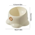 thumbnail image 3 of Elevated Cat Food Bowl for Small Dog, Fat Faced Cat, Kitten, Ceramic Raised and Tilted Water Bowl, Anti Vomiting and Protect Pets' Dishes, 3 of 7
