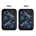 thumbnail image 6 of Uorisanigo Blue Sparkle Dragonfly Seatbelt Cushion Soft Safety Belt Strap Shoulder Pad Thick Shoulder Pad 2 PCS Seatbelt Covers for Women Universal Fit Seatbelt Cover Car Truck SUV, 6 of 7