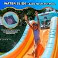thumbnail image 3 of Sportspower My 1st Water Slide, Outdoor Inflatable Waterpark with Splash Pool & Water Cannon, 400W Blower, 3 of 10