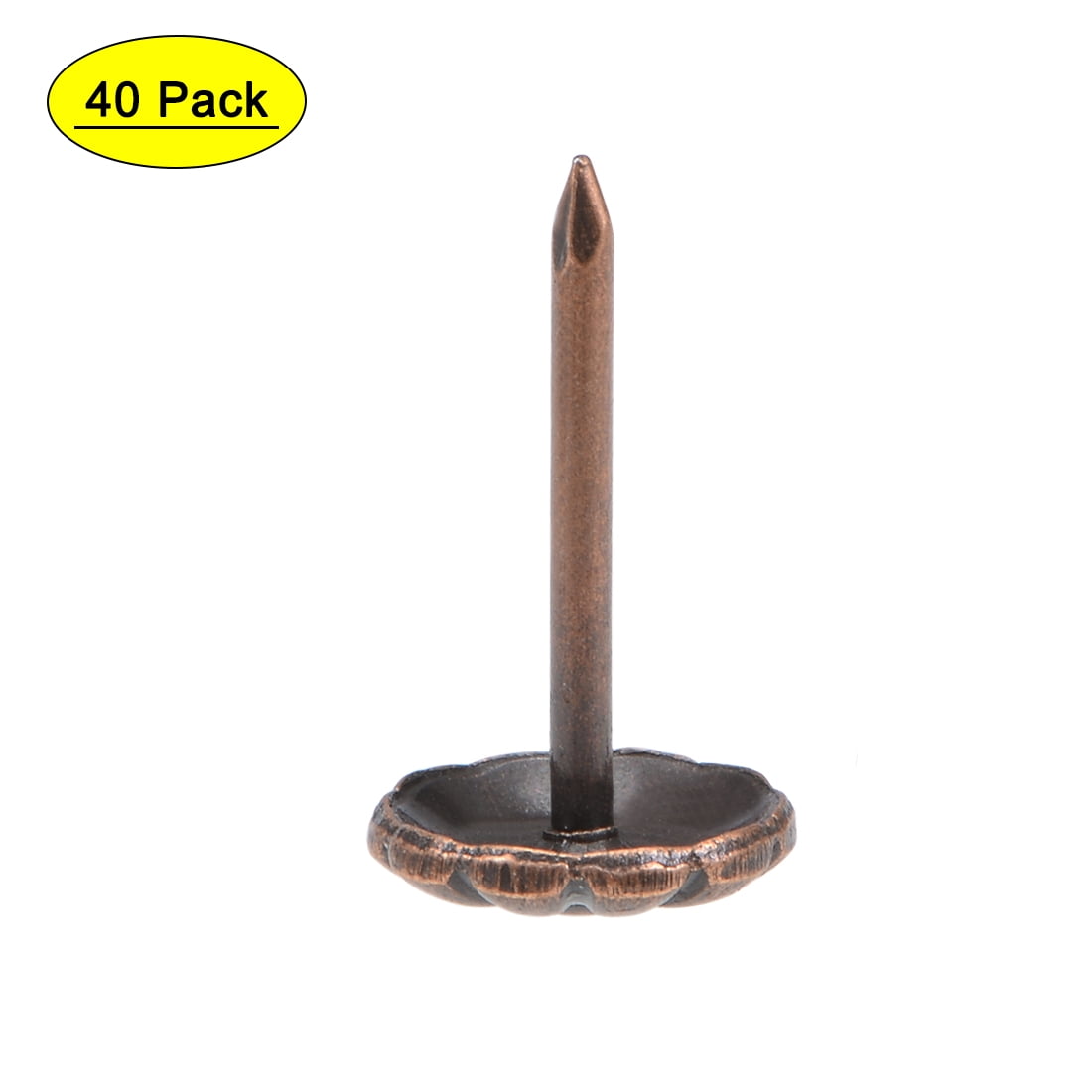 Uxcell 20-Pack Antique Copper Upholstery Nails - 11mm Round Head Tacks For Furniture & DIY Crafts - View #8