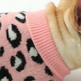 thumbnail image 3 of Dogs Pullover Knitted Pet Sweater Fashion Leopard Print Dot Cats Waistcoat Sleeveless Warm Bomei Clothing Chihuahua Bulldog Vest, 3 of 7
