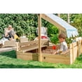 thumbnail image 4 of Plum® Wooden Sandpit with Canopy - Natural, 4 of 5