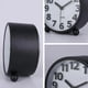 thumbnail image 4 of Silent Analog Alarm Clock,Black Metal Large 3D Digits,Non Ticking Table Clock with Night Light Bedside Alarm Clock 10.8cm, 4 of 4