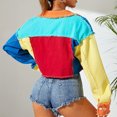thumbnail image 2 of Nuevo Ropa de invierno para mujer, chaqueta vaquera de manga larga con borde crudo, abrigo, ropa, 2 of 5