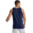 thumbnail image 3 of Hanes Essentials Men's Cotton Tank Top, 3-Pack Athletic Navy 2XL, 3 of 5