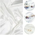 thumbnail image 2 of Fondo de fotografía de 70 x 90 cm, color sólido, de seda artificial, para estudio, joyería, productos alimenticios, blanco., 2 of 7