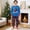 Set #02, variant on Christmas Family Pajamas Outfit, Superhero Graphic Long Sleeve Sleepwear Loungewear Set for Group Party