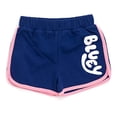 thumbnail image 4 of Conjunto de atuendo: camiseta Bluey para niñas pequeñas y pantalones cortos con forma de delfín, 4 of 7