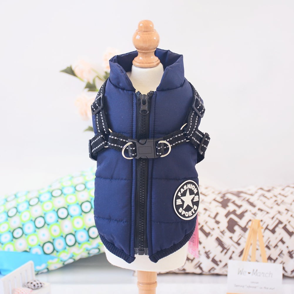 Lowestbest Warm Pet Cotton Coat, Winter Dog Jacket Thick Padded Comfortable, Reflective Safety Dog Vest, Navy, S-4XL Lowestbest Warm Pet Cotton Coat, Winter Dog Jacket Thick Padded Comfortable, Reflective Safety Dog Vest, Navy, S-4XL