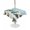 Light Blue Teal, variant on Outdoor Tablecloth with Umbrella Hole for Patio/Picnic/Party/Camping, Spring Floral Waterproof Table Cloth Round Cover Washable, White Magnolia Flowers Barn Door Farmhouse Beige (Dia 54")