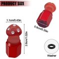 thumbnail image 6 of 4 Pack Cute Mushrooms tire Valve caps, Glow in The Mushrooms Tire Valve Caps, Interesting and Practical Tire Decoration, Can be Used for Cars, Motorcycles, Trucks, and Bicycles.(Red), 6 of 14