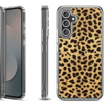 Shockproof Protective Phone Case Cover for Samsung Galaxy S25 FE, by OneToughShield - Cheetah Gold/Black