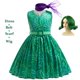 thumbnail image 3 of Disfraz de princesa Disney Inside Out Joy Disgust + peluca para niñas, para Halloween, carnaval, cumpleaños, disfraces de felicidad, 3 of 5